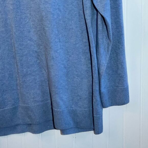 Jeanne Pierre Sweater Women’s XLarge Blue Crowl Neck Front Pockets Cabin Core - Picture 9 of 10